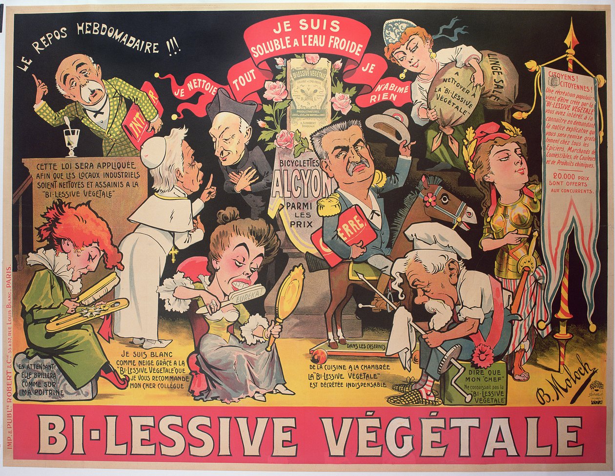海报广告&39;Bi-Lessive vegetale&39; 作者 主宰