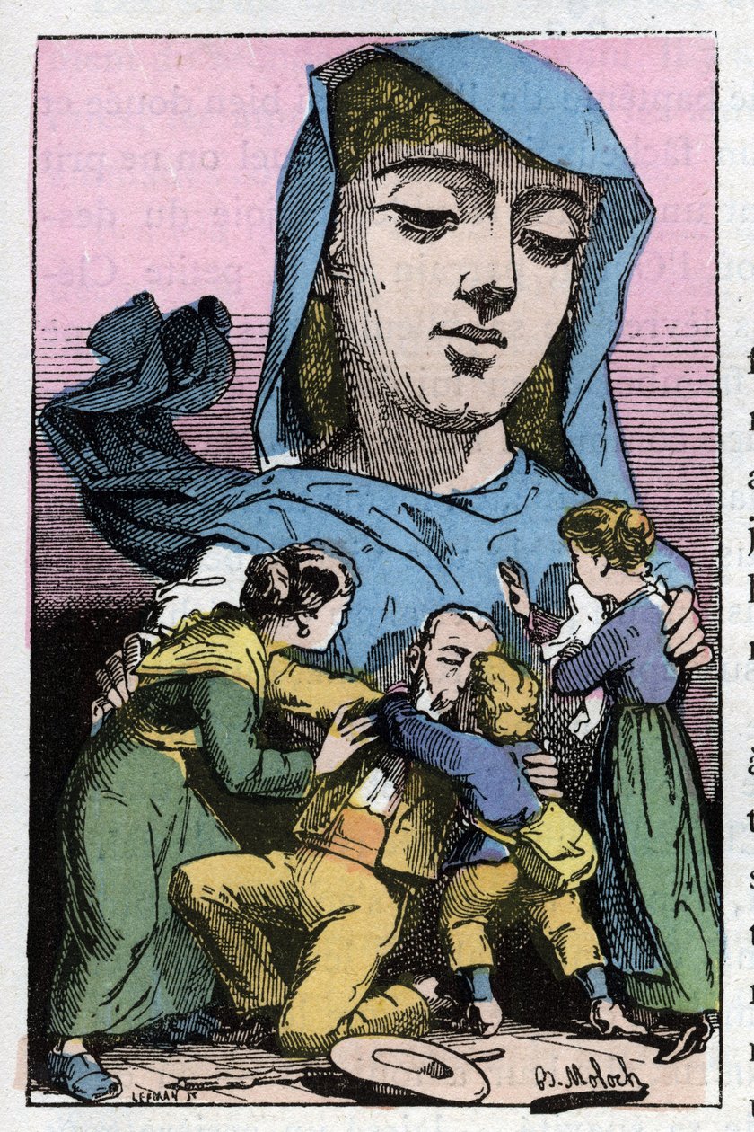 Touchatout的 "Le Trombinoscope "中关于19世纪大赦的寓意，B. Moloch于1882年（1849-1909）创作的漫画。私人收藏。 作者 主宰