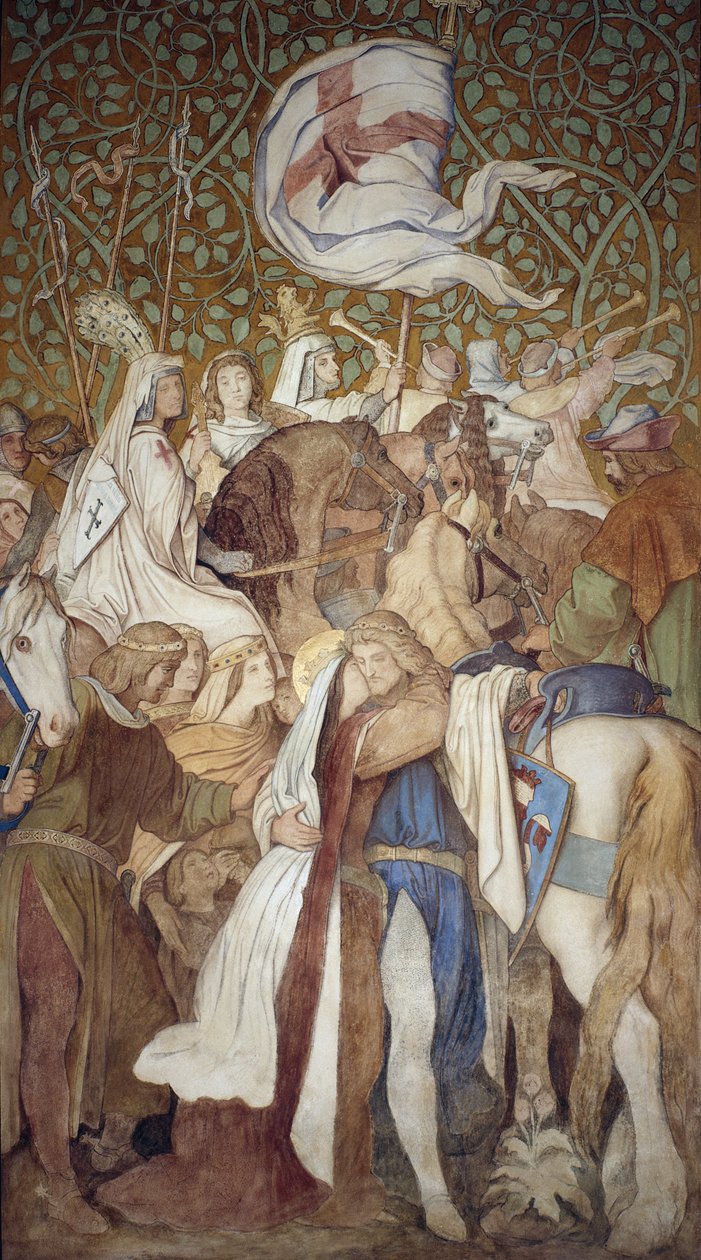 Fresco，Elisabeth-Galerie，Wartburg Castle，c.1845-55 作者 莫里茨·路德维希·冯·施温德