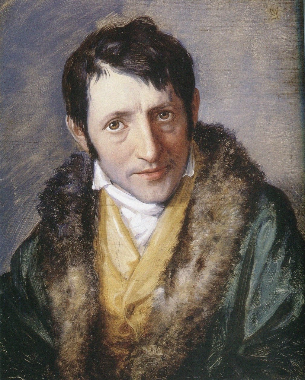 卡尔-路德维希-伯尔尼1786-1837年的肖像，1833年。 作者 莫里茨·丹尼尔·奥本海姆