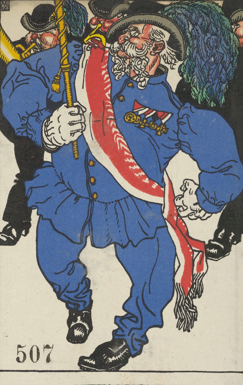 祭祀的颜色Fahnenweihe，1911年。 作者 莫里茨荣格