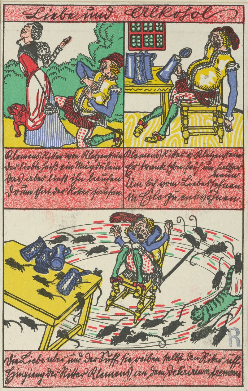 爱与酒精 Liebe und Alkohol, 1911年。 作者 莫里茨荣格