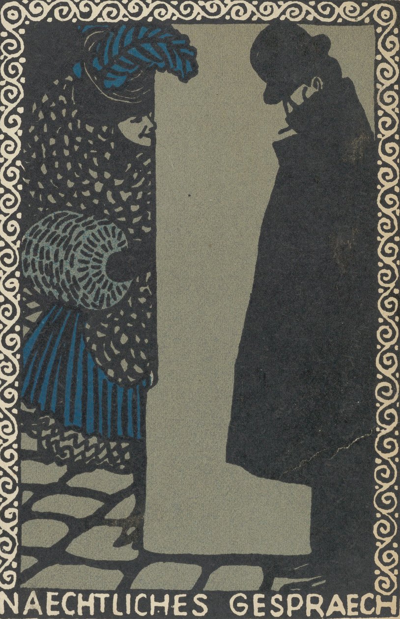 夜间对话》 夜间对话，1907年。 作者 莫里茨荣格