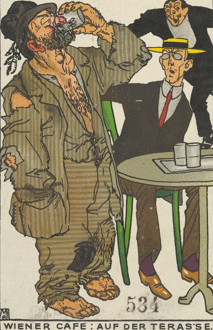 维也纳咖啡馆：在露台上 维也纳咖啡馆：在露台上，1911年。 作者 莫里茨荣格