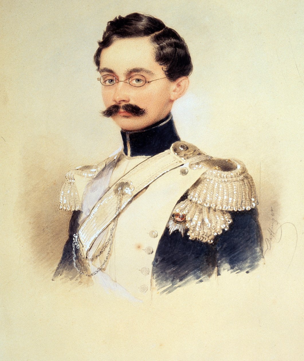 卢森堡大公爵拿骚公爵阿道夫一世的肖像1817-1905，1840年代 作者 莫里茨·迈克尔·达芬格
