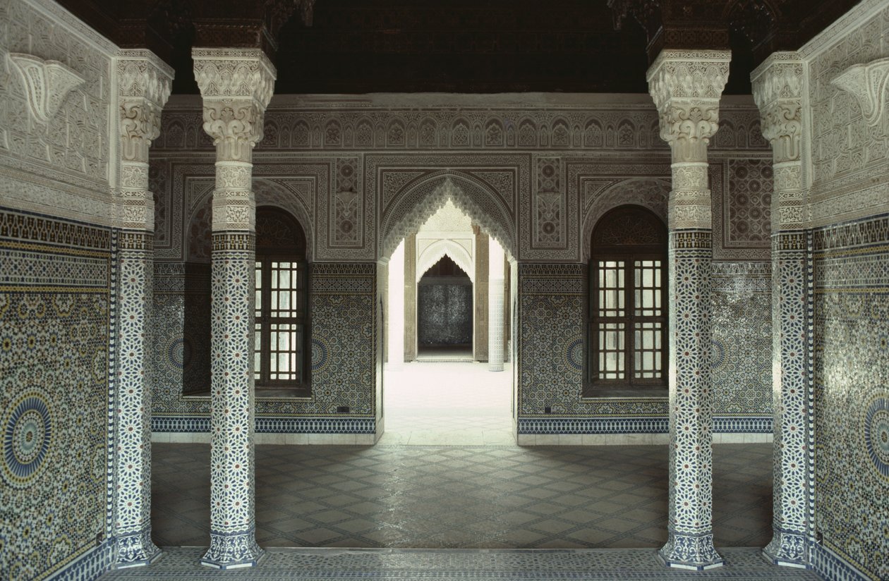 Thamiel glaoui Kasbah的内部看法 作者 摩洛哥学校