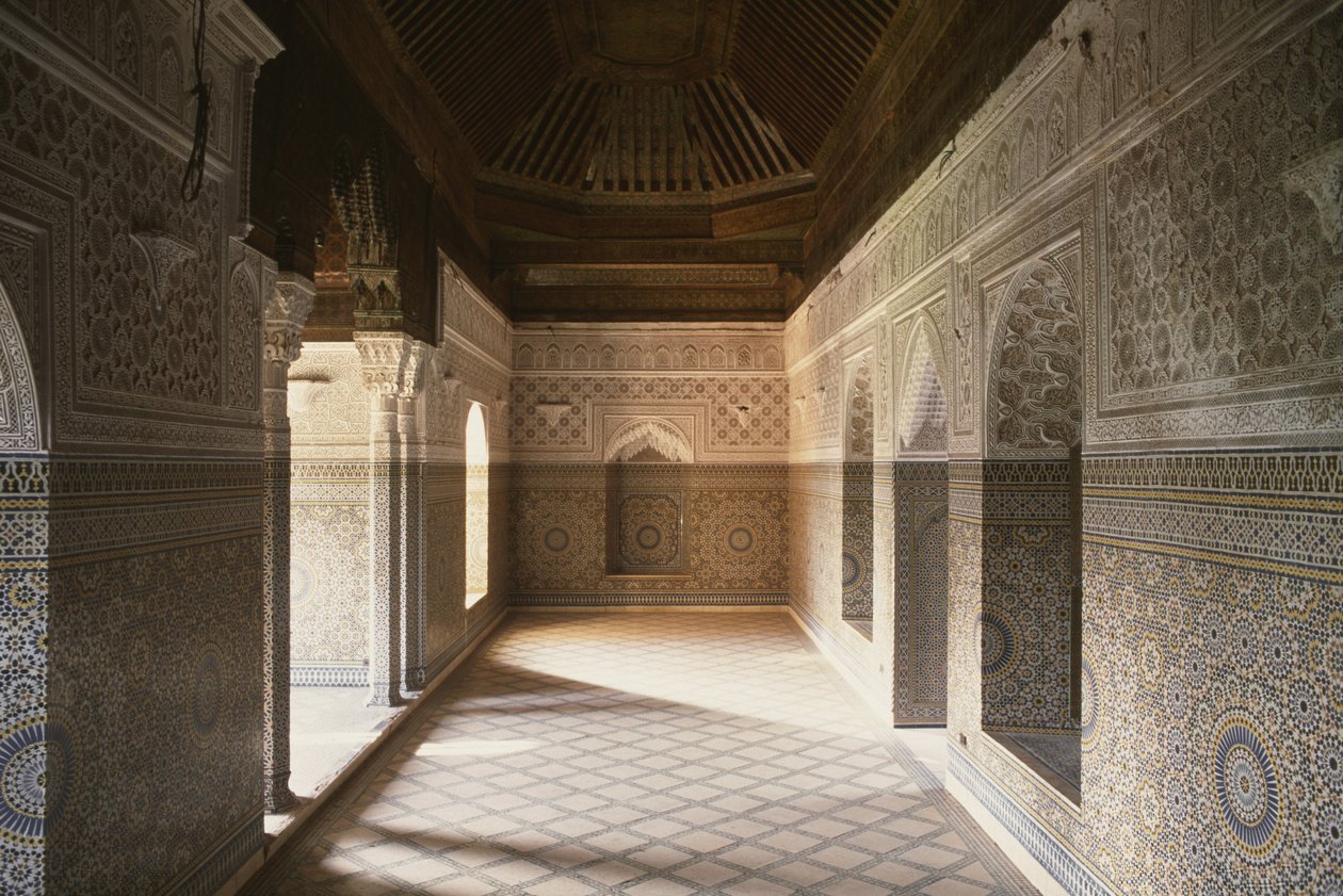 Thamiel glaoui Kasbah的内部看法 作者 摩洛哥学校