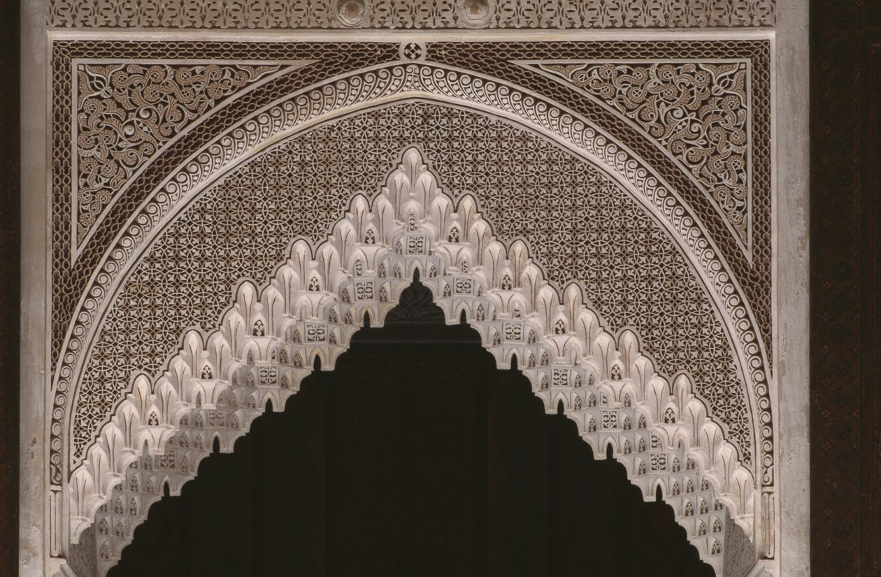 Thamiel glaoui的Kasbah，灰泥，细节（陶瓷） 作者 摩洛哥学校