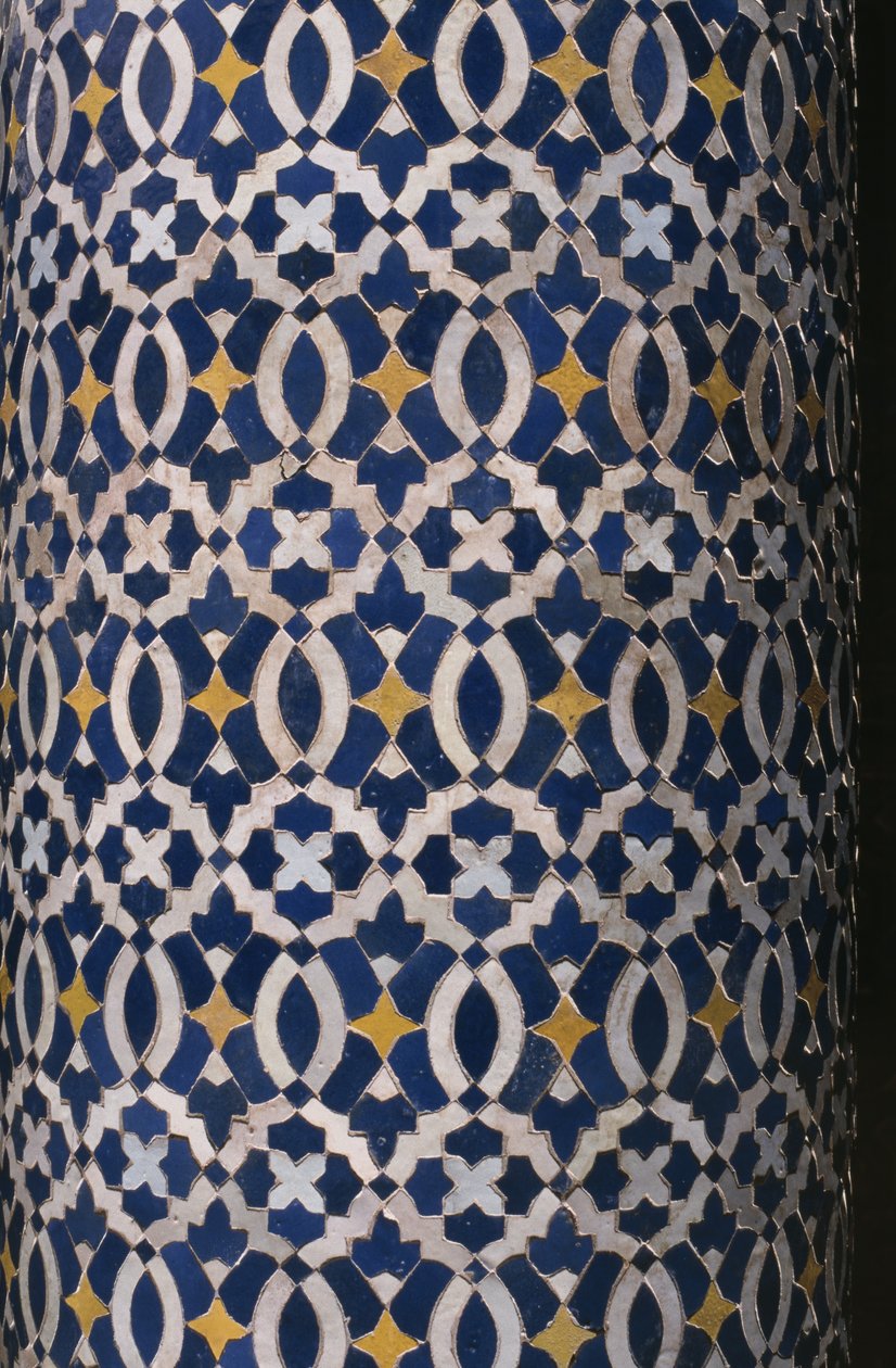 Thamiel glaoui的Kasbah，zellij瓷砖，细节（陶瓷） 作者 摩洛哥学校