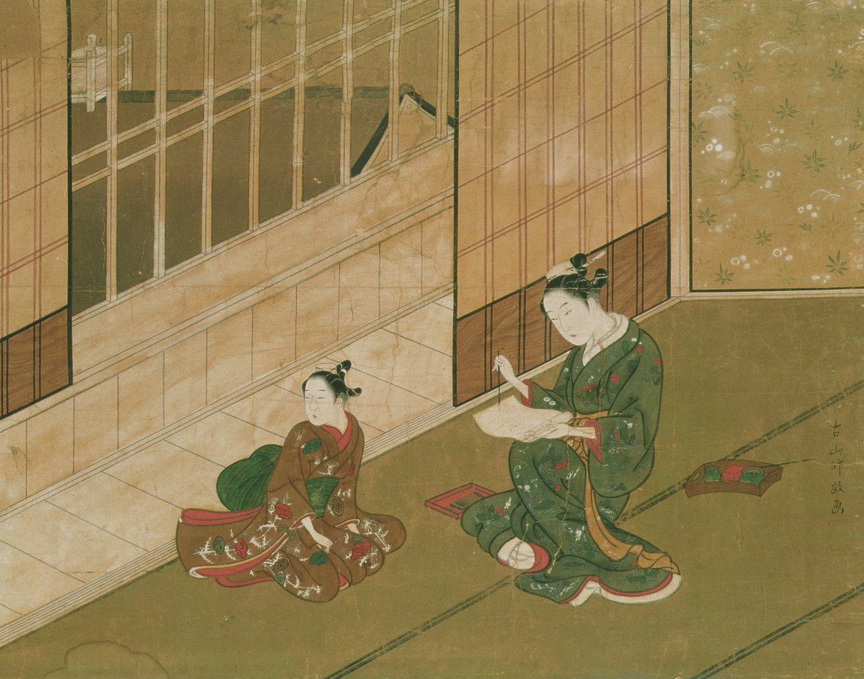 室内场景，c.1730 作者 守正