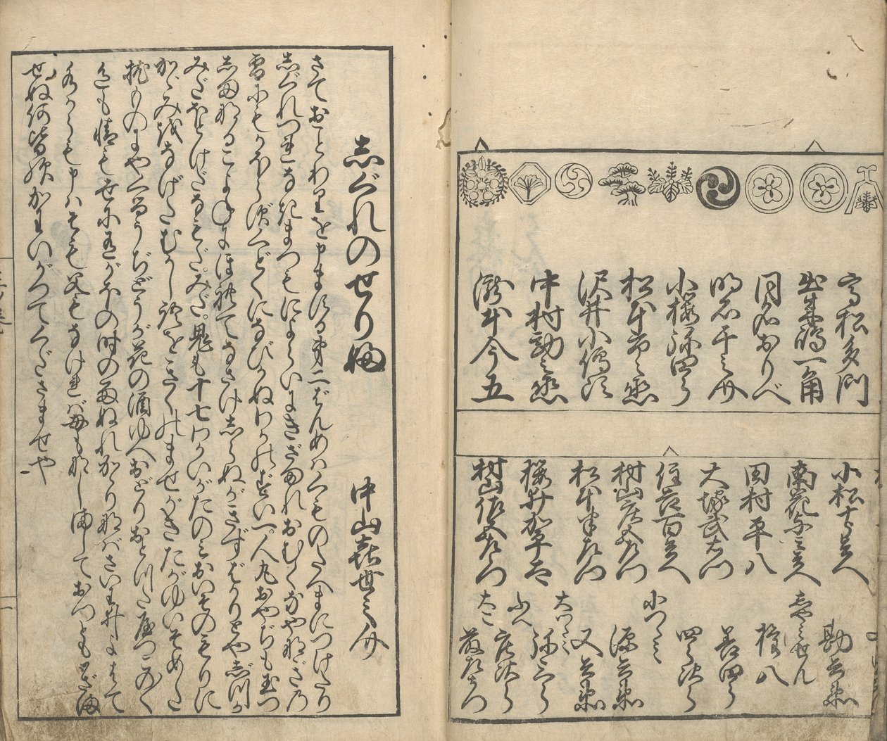 四个剧院的演员照片集（Shiza yakusha ezukushi），第2卷（木版印刷） 作者 古山守重