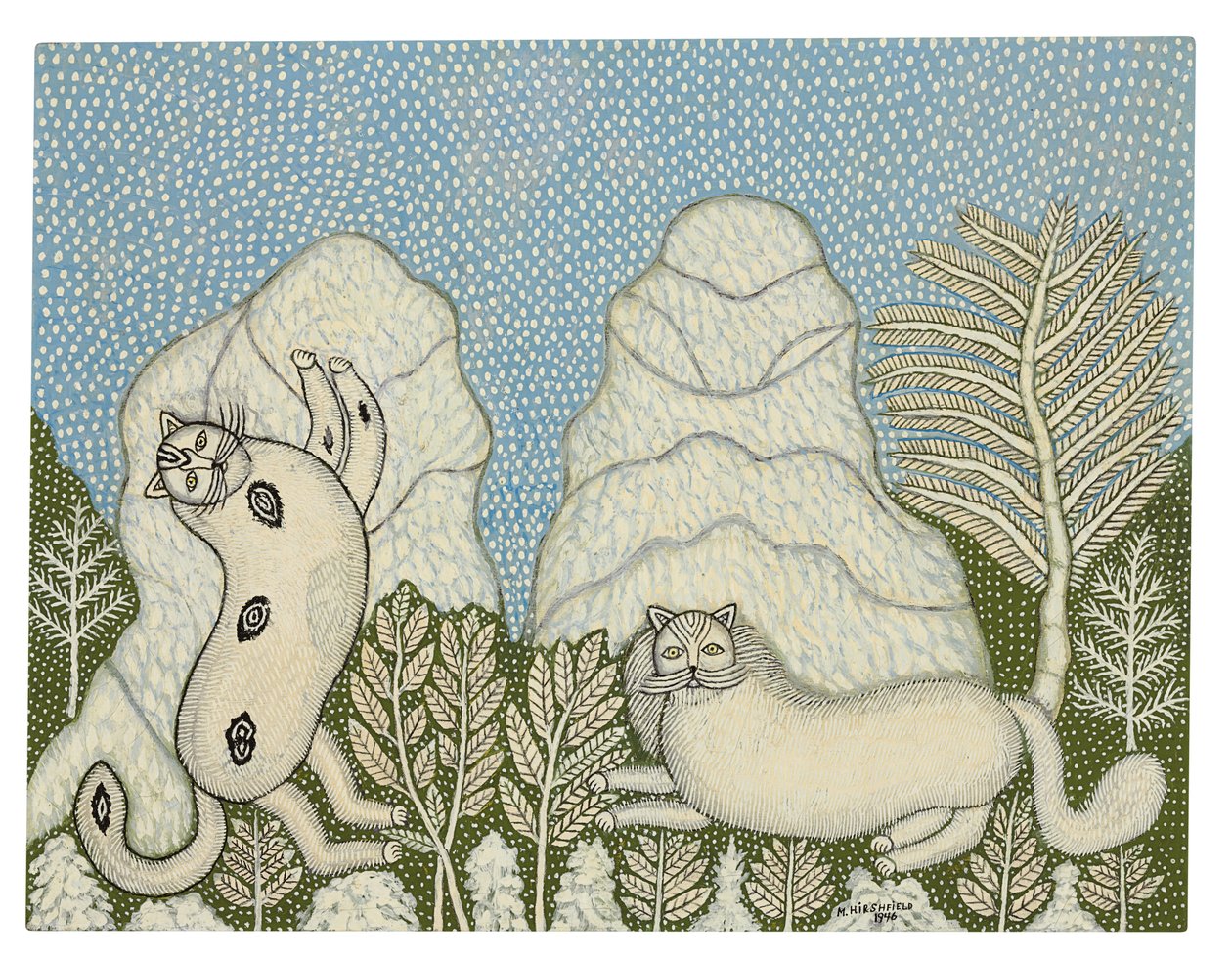 雪中的猫 作者 莫里斯·赫什菲尔德
