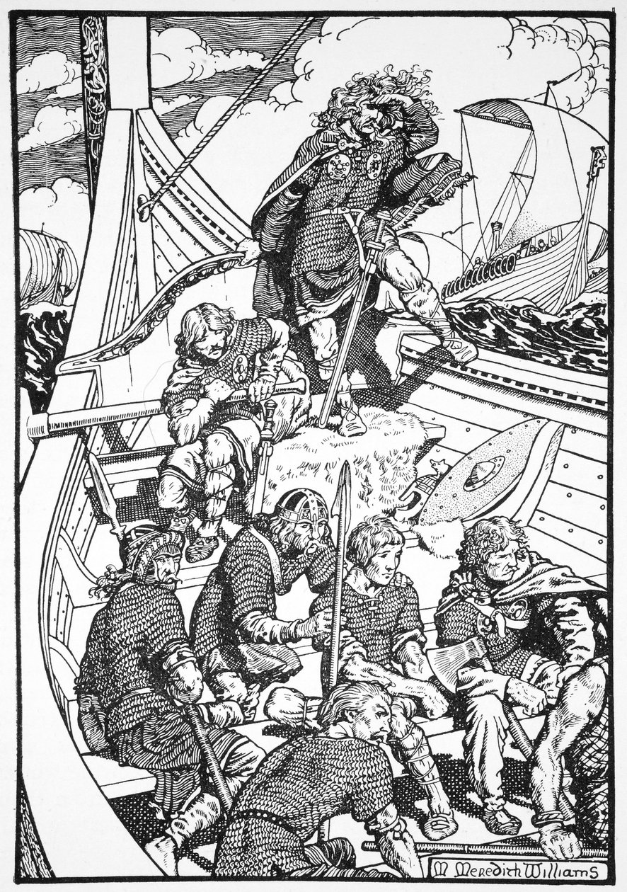 Harald Fairhair，挪威国王，9或10世纪 1913年 作者 莫里斯·梅雷迪思·威廉姆斯