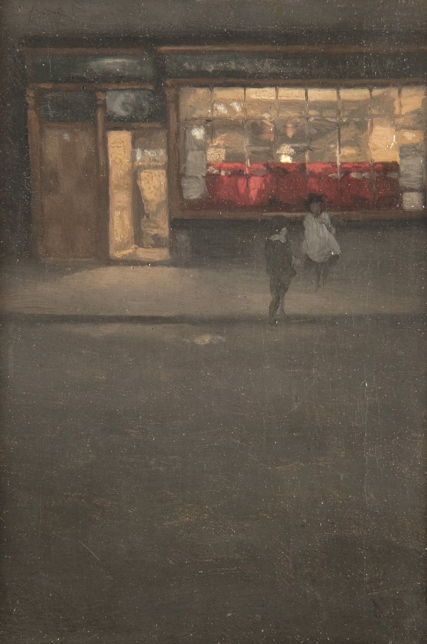 切尔西的一家小商店，c.1884-87 作者 Mortimer Ludington Menpes