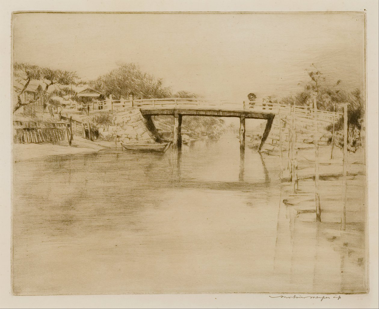 一条宁静的水路，日本 作者 Mortimer Ludington Menpes