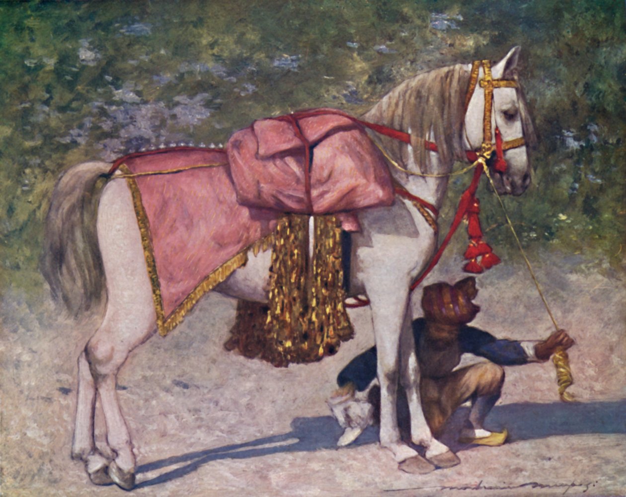 卡奇饶的一匹著名的骑马》，1903年 作者 莫蒂默·卢丁顿·门佩斯