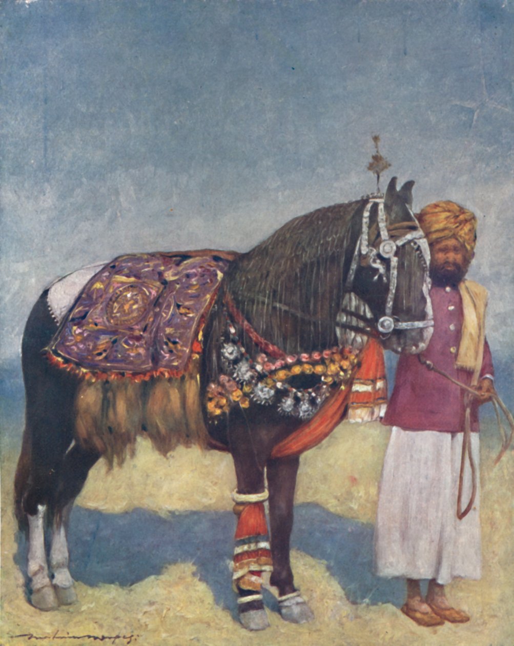 来自焦特布尔的马》，1903年 作者 莫蒂默·卢丁顿·门佩斯