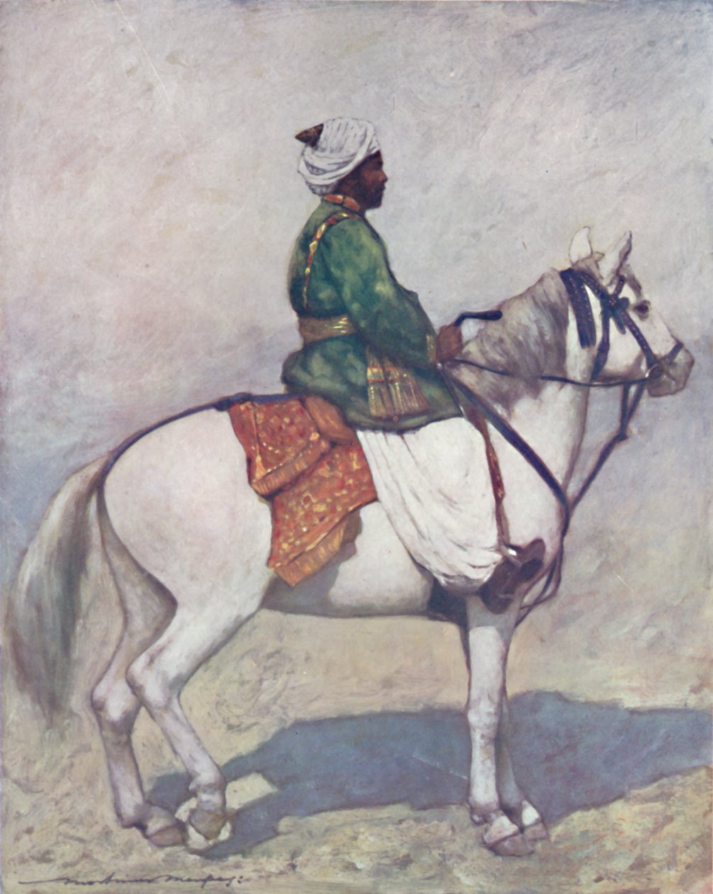 一个派坦族的骑士》，1903年 作者 莫蒂默·卢丁顿·门佩斯