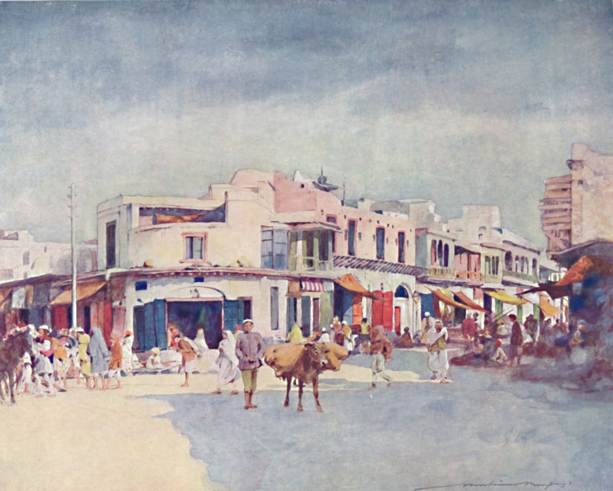 街景》，1903年 作者 莫蒂默·卢丁顿·门佩斯