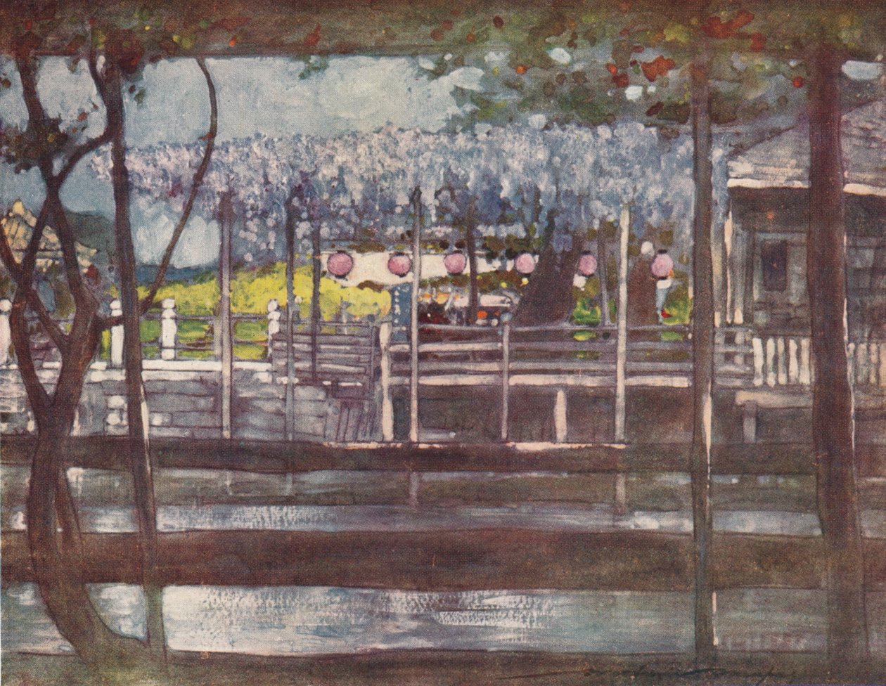 紫藤园》，约1887年，1901年 作者 莫蒂默·卢丁顿·门佩斯