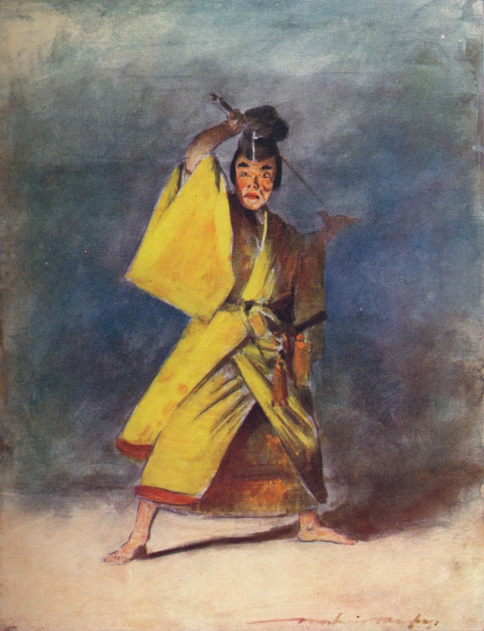 一个演员》，约1887年，1901年 作者 莫蒂默·卢丁顿·门佩斯