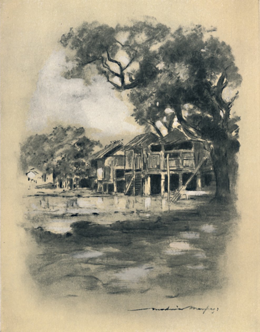 乡下的村庄》，1903年 作者 莫蒂默·卢丁顿·门佩斯