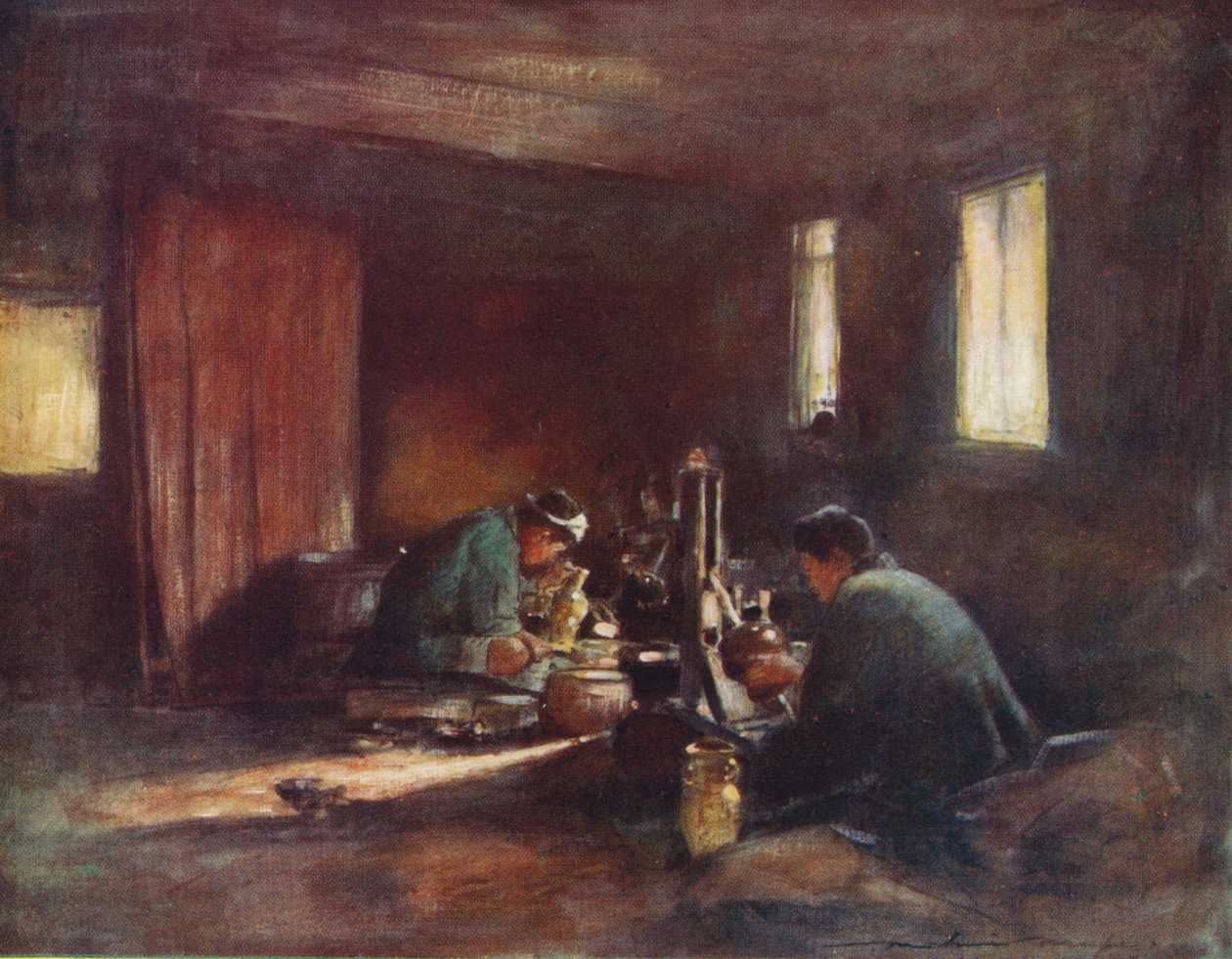 青铜器工人》，约1887年，1901年 作者 莫蒂默·卢丁顿·门佩斯