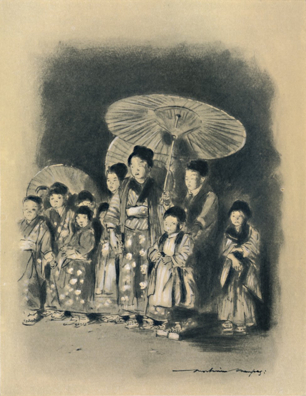 儿童看戏》，1903年 作者 莫蒂默·卢丁顿·门佩斯