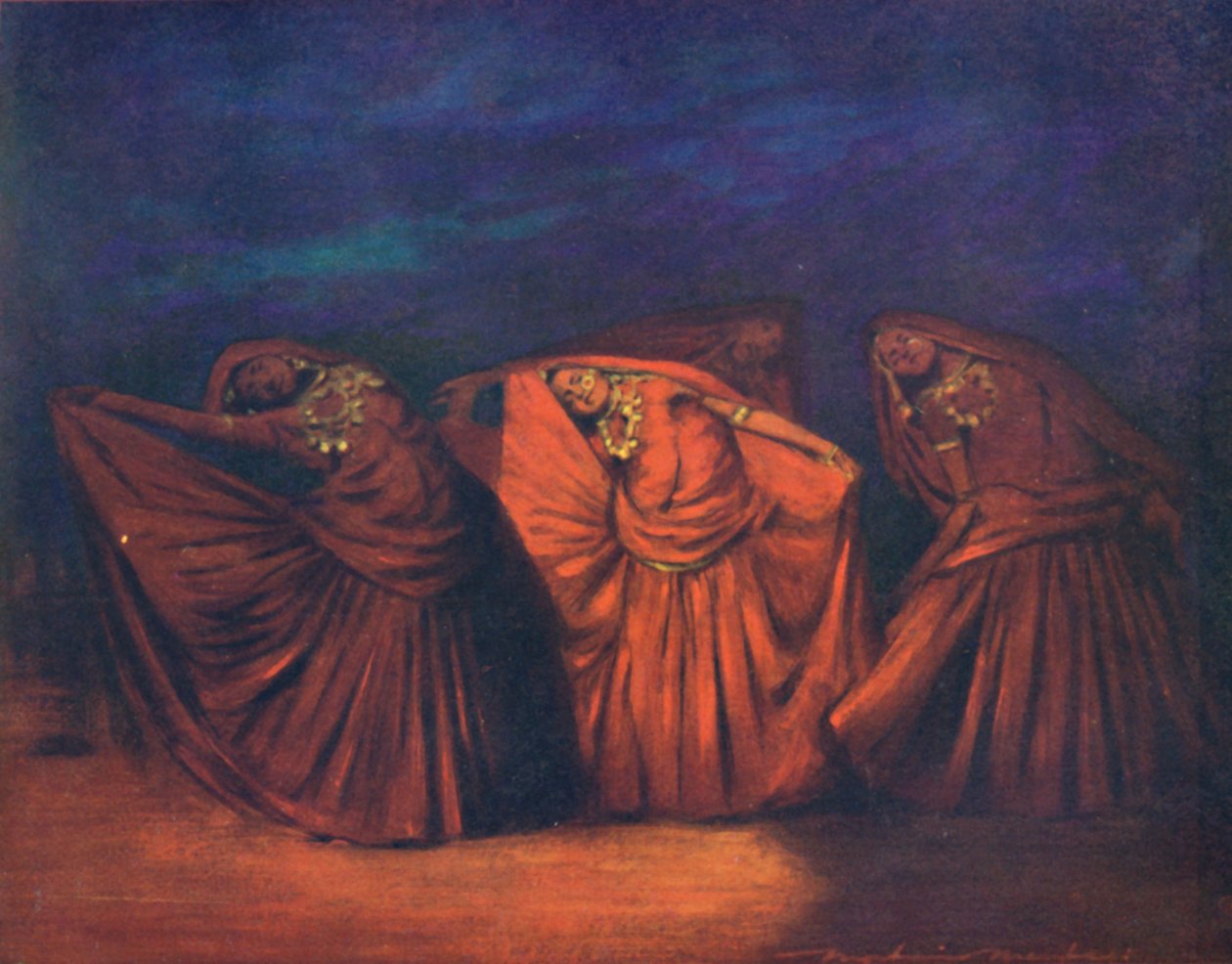 Nautch女孩》，1903年 作者 莫蒂默·卢丁顿·门佩斯