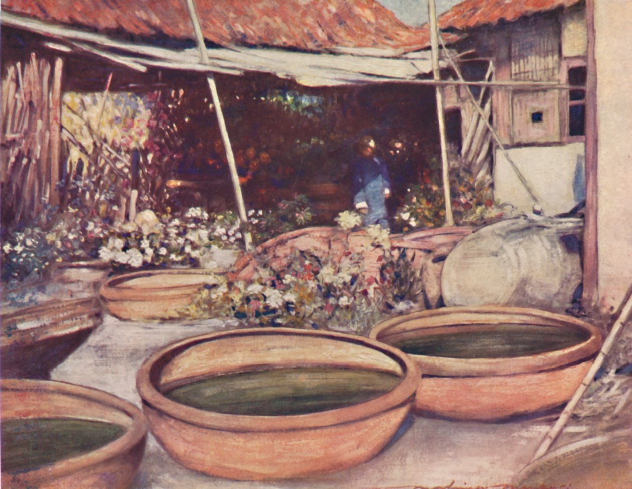 苗圃花园》，1903年 作者 莫蒂默·卢丁顿·门佩斯