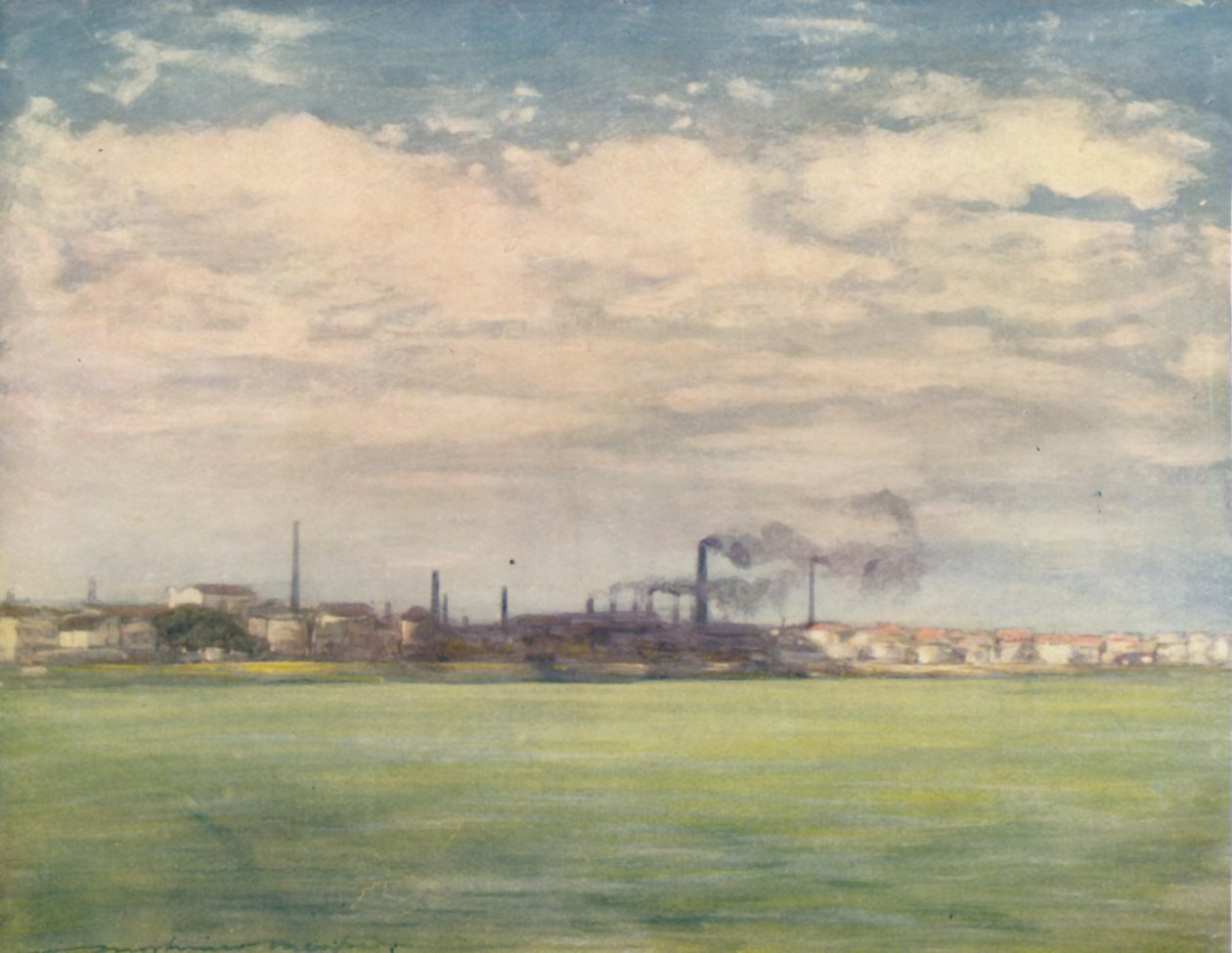 塞纳河上》，1903年 作者 莫蒂默·卢丁顿·门佩斯
