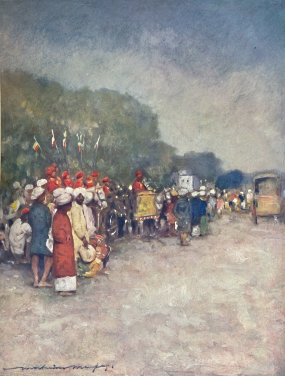 在阿里普尔路上》，1903年 作者 莫蒂默·卢丁顿·门佩斯