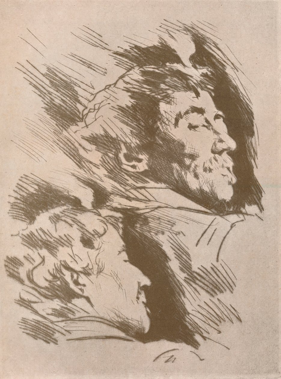 肖像研究》，约1880年，1904年 作者 莫蒂默·卢丁顿·门佩斯