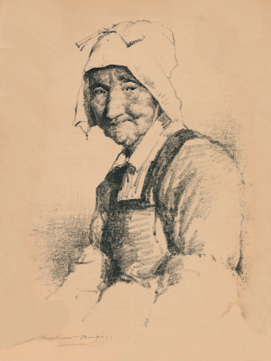一位老太太的肖像，c1890，1894 作者 莫蒂默·卢丁顿·门佩斯