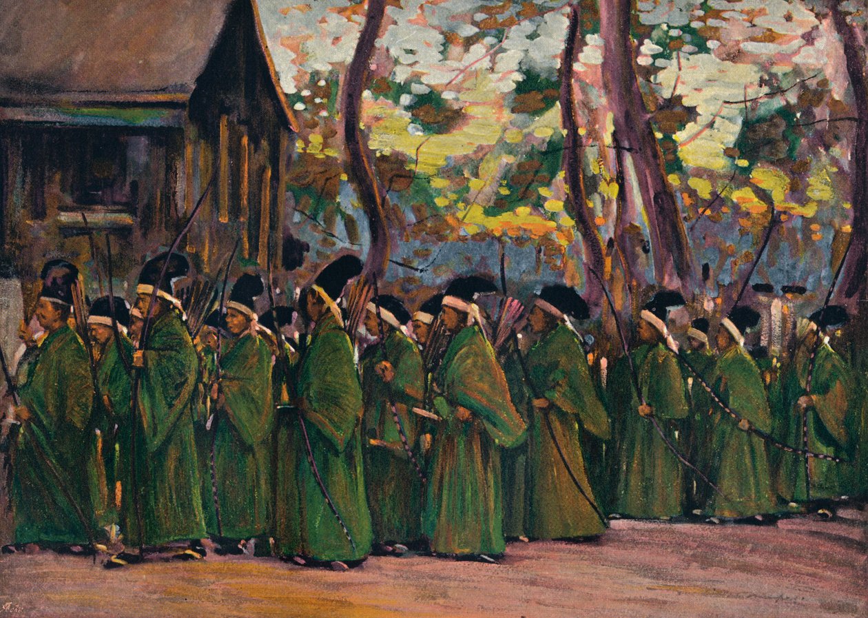 基辅的弓箭手队伍"，约1897年 作者 莫蒂默·卢丁顿·门佩斯