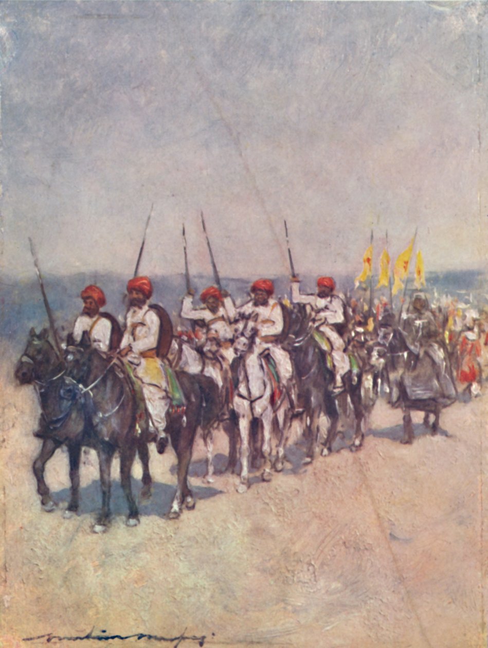 来自卡奇的长矛手》，1903年 作者 莫蒂默·卢丁顿·门佩斯