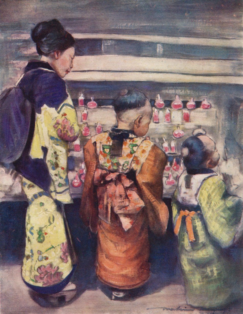 糖水摊"，约1887年，1901年 作者 莫蒂默·卢丁顿·门佩斯