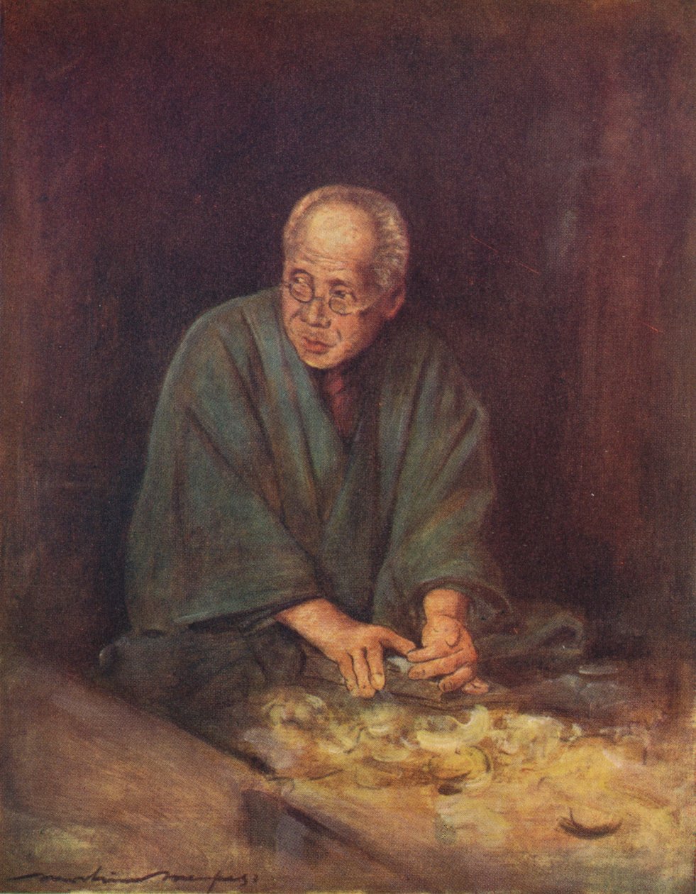 木匠》，约1887年，1901年 作者 莫蒂默·卢丁顿·门佩斯