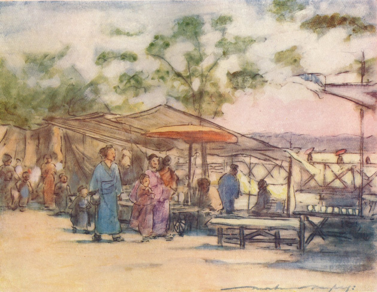 一天的结束和节日的结束》，约1887年，1901年 作者 莫蒂默·卢丁顿·门佩斯