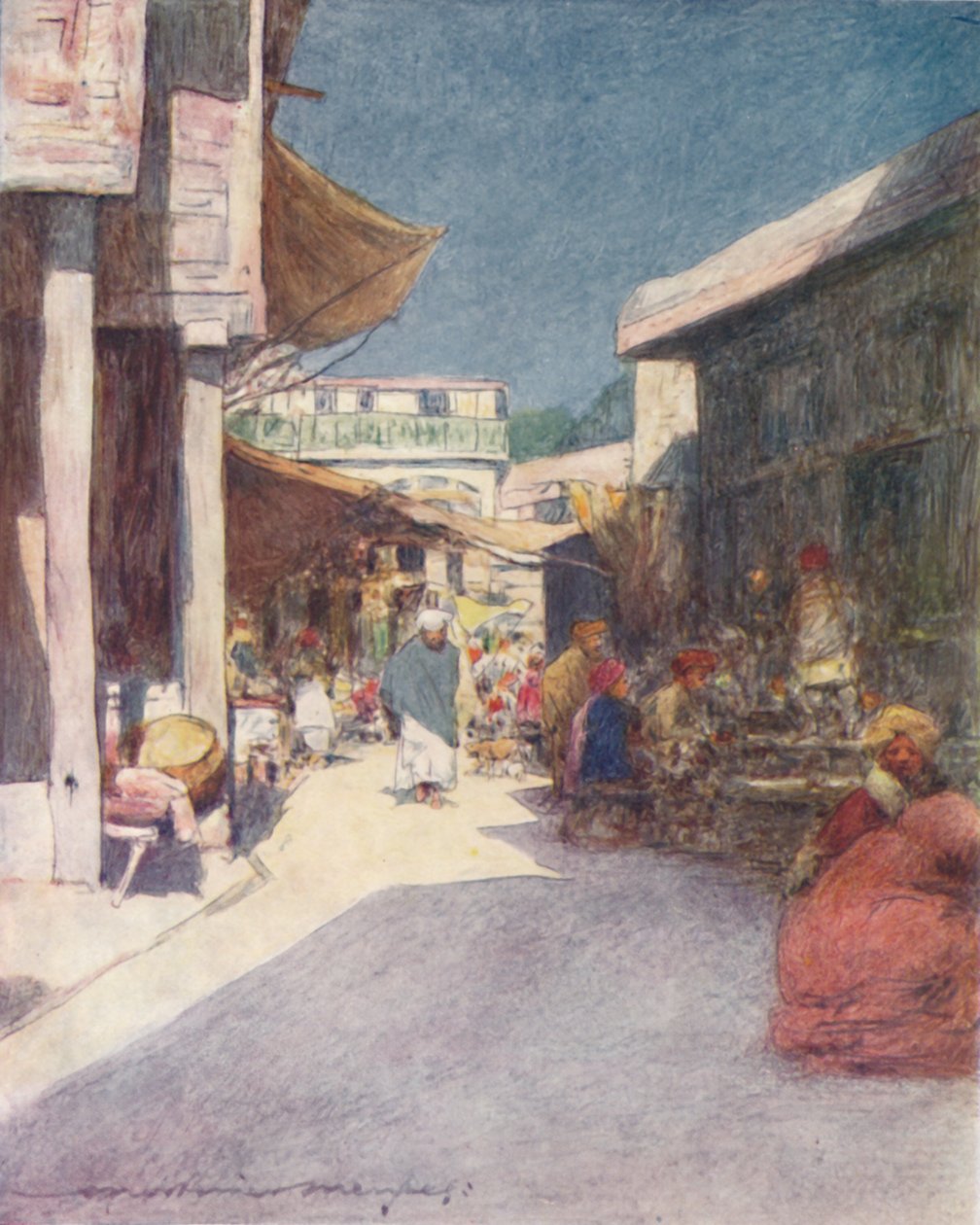 狭窄的街道，1905年 作者 Mortimer Ludington Menpes