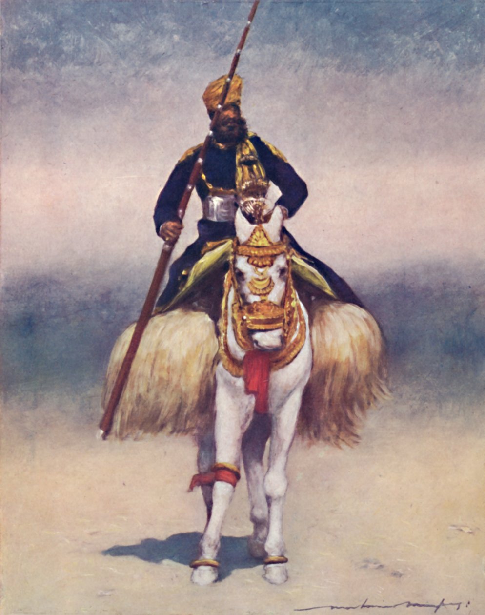 1903年来自阿尔瓦（Alwar）的保留人 作者 Mortimer Ludington Menpes