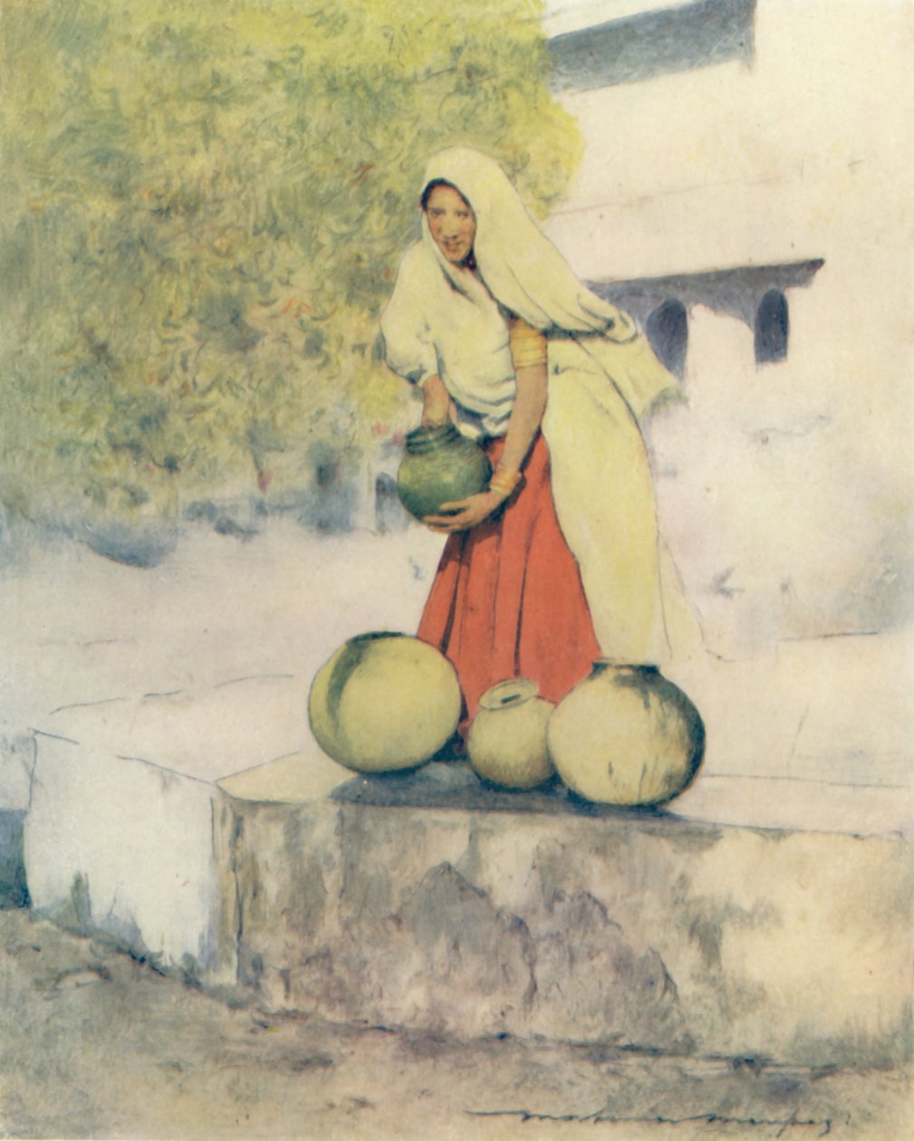 《井上的女人》，杰伊波伊，1905年 作者 Mortimer Ludington Menpes