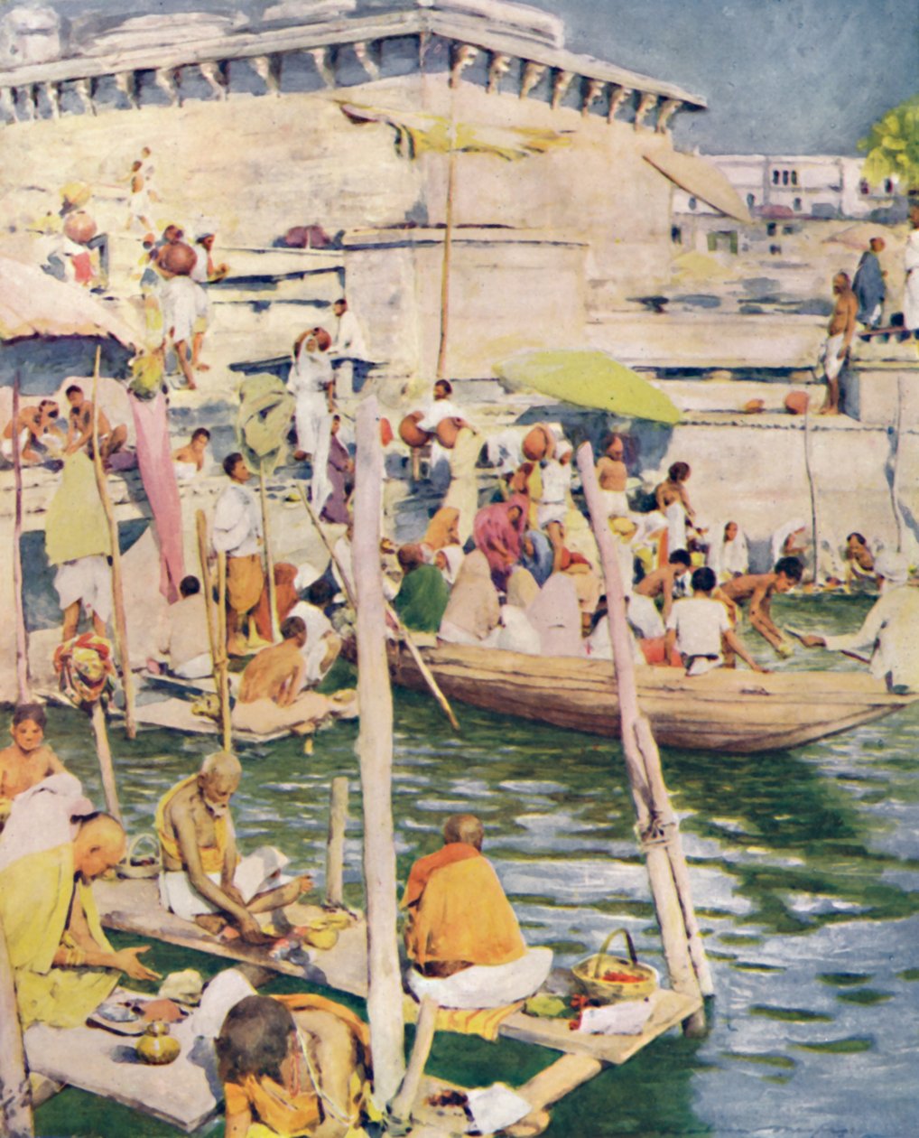 贝纳雷斯，1905年 作者 Mortimer Ludington Menpes
