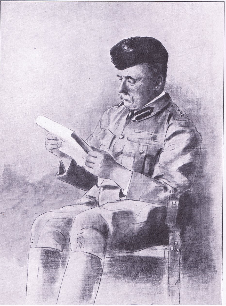 法国上校，比勒陀利亚后的插图：游击队战争，1902年 作者 Mortimer Ludington Menpes