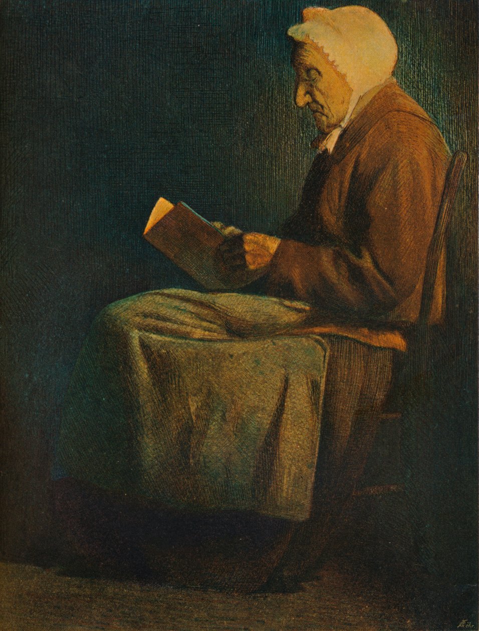 从彩色蚀刻。莫蒂默·门佩斯（Mortimer Menpes），十九世纪 作者 Mortimer Ludington Menpes