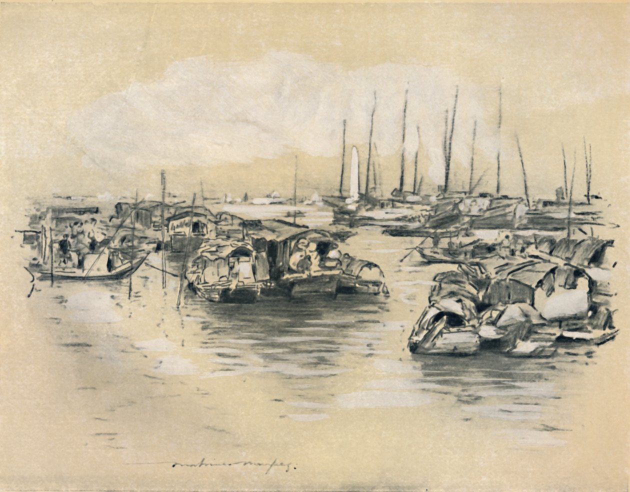 在黄河上，1903年 作者 Mortimer Ludington Menpes