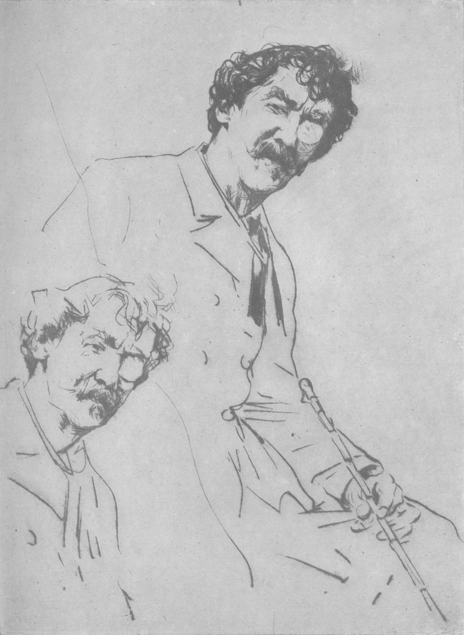 肖像研究，c1880，1904年 作者 Mortimer Ludington Menpes