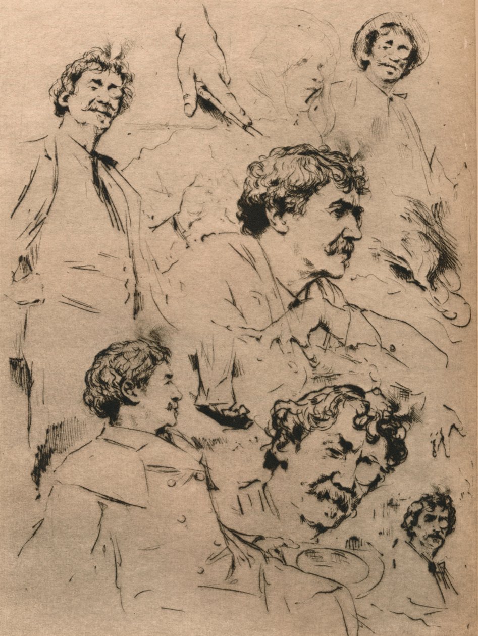 詹姆斯·麦克尼尔·惠斯勒研究，约1886年。 1903年 作者 Mortimer Ludington Menpes