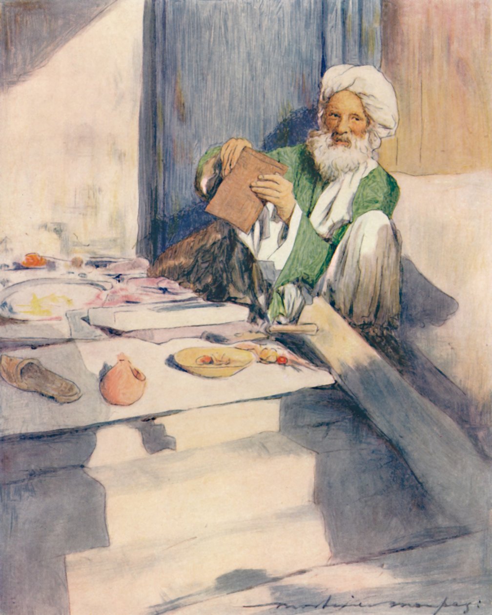 书虫，1905年 作者 Mortimer Ludington Menpes
