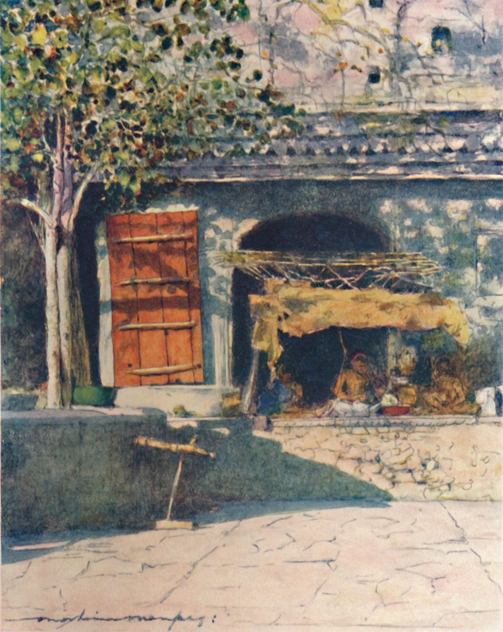 红色快门，1905年 作者 Mortimer Ludington Menpes